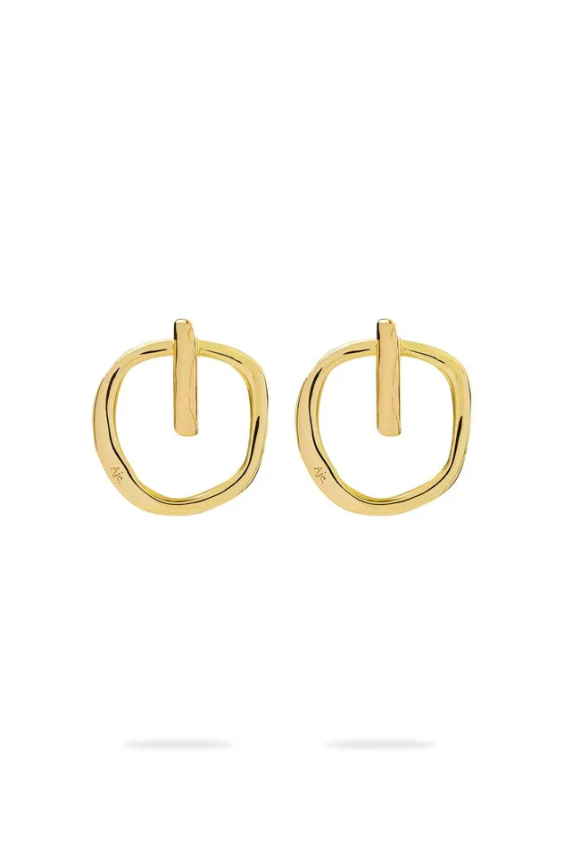 Lunette Drop Earring Gold Women Aje Jewelry