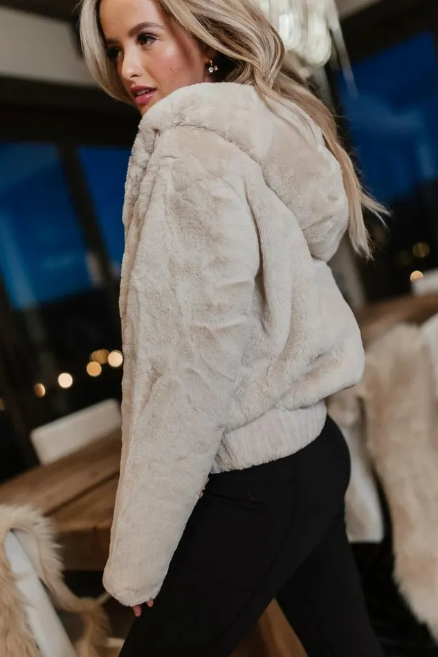 Lyza Cozy Jacket Beige Women Bohme Outerwear