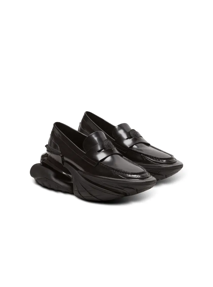 Main Lab Unicorn Glazed Loafer Sneakers Black Men Balmain Sneakers