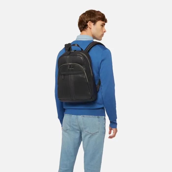 Man Geox Bags YVAN Men039s Black Backpack Online Store Black