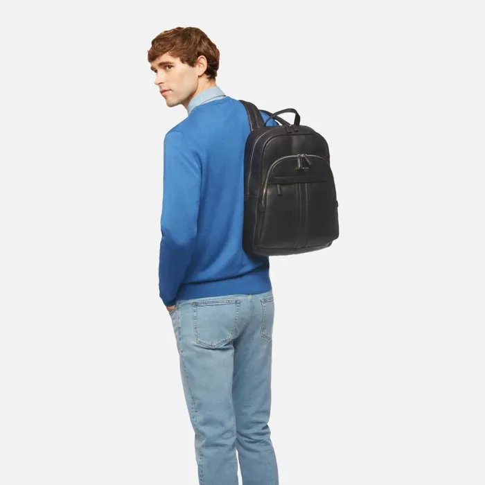 Man Geox Bags YVAN Men039s Black Backpack Online Store Black