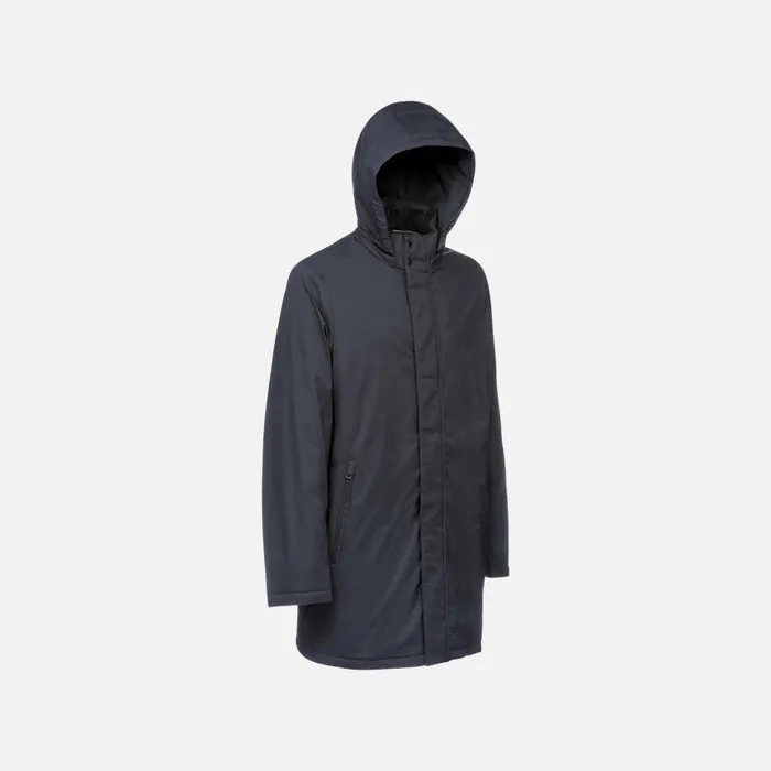 Man Geox Down Jackets AURELIO MAN Sky Captain Fulllength Quilted Coat Sky Captain