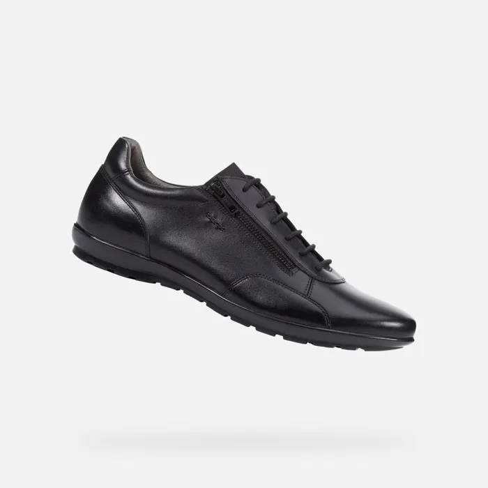 Man Geox Formal Shoes SYMBOL Men039s Black Leather Shoes SS Black
