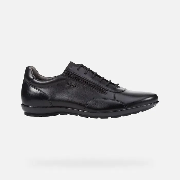Man Geox Formal Shoes SYMBOL Men039s Black Leather Shoes SS Black