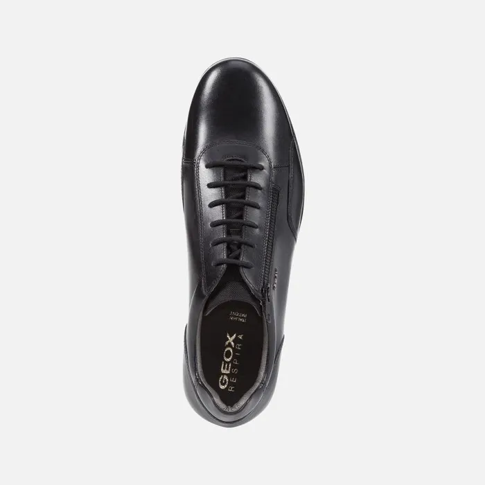 Man Geox Formal Shoes SYMBOL Men039s Black Leather Shoes SS Black