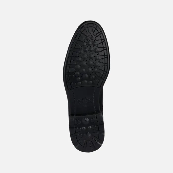 Man Geox Formal Shoes WALK PLEASURE Men039s Black Leather Shoes SS Black