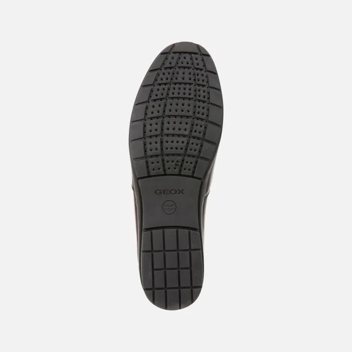 Man Geox Loafers SIRON W C Leather Loafers Brown Man Geox Brown