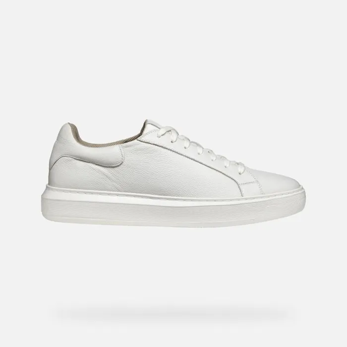 Man Geox Sneakers DEIVEN MAN White Low Top Sneakers White