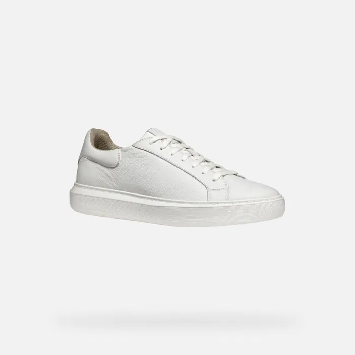Man Geox Sneakers DEIVEN MAN White Low Top Sneakers White