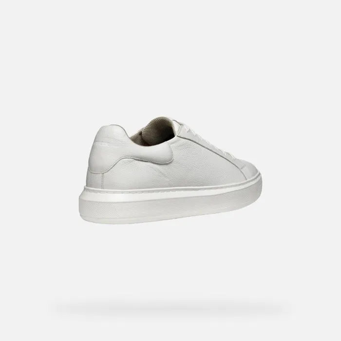 Man Geox Sneakers DEIVEN MAN White Low Top Sneakers White