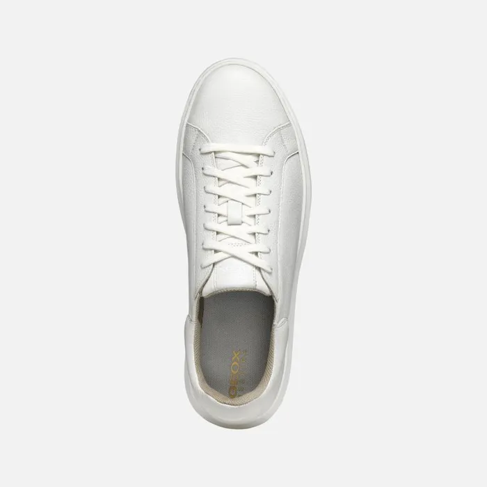 Man Geox Sneakers DEIVEN MAN White Low Top Sneakers White