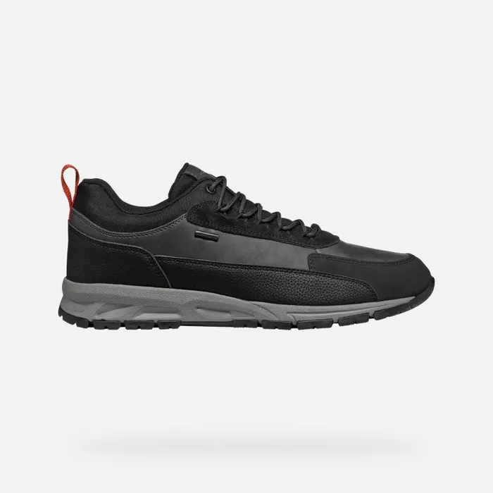 Man Geox Sneakers DELRAY ABX MAN NavyBlack Waterproof Trainers Navyblack