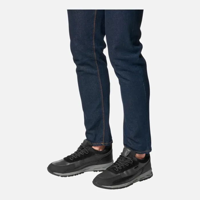 Man Geox Sneakers DELRAY ABX MAN NavyBlack Waterproof Trainers Navyblack