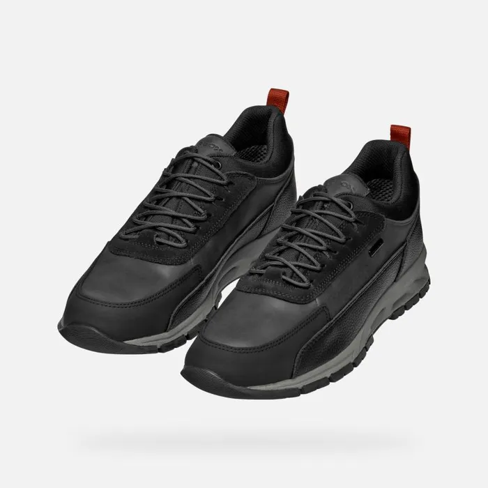 Man Geox Sneakers DELRAY ABX MAN NavyBlack Waterproof Trainers Navyblack