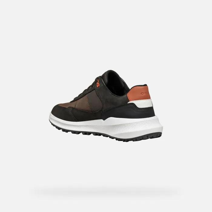 Man Geox Sneakers PG1X ABX MAN Dark Coffee Waterproof Trainers Dark Coffee