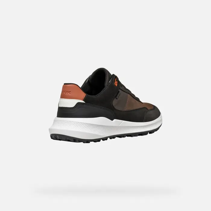 Man Geox Sneakers PG1X ABX MAN Dark Coffee Waterproof Trainers Dark Coffee