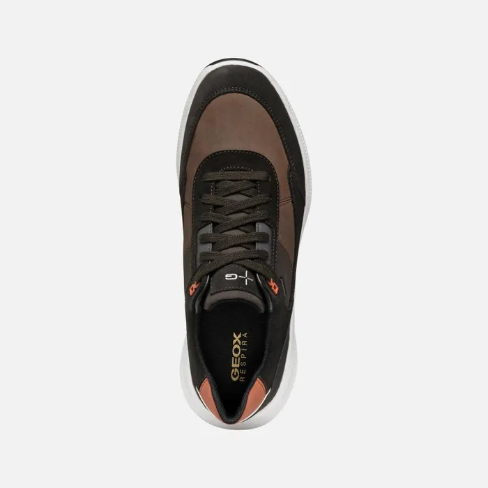 Man Geox Sneakers PG1X ABX MAN Dark Coffee Waterproof Trainers Dark Coffee