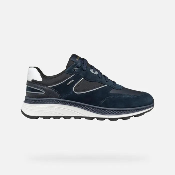 Man Geox Sneakers SPHERICA ACTIF X1 ABX MAN Navy Low Top Sneakers Navy
