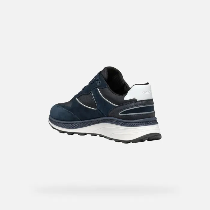 Man Geox Sneakers SPHERICA ACTIF X1 ABX MAN Navy Low Top Sneakers Navy