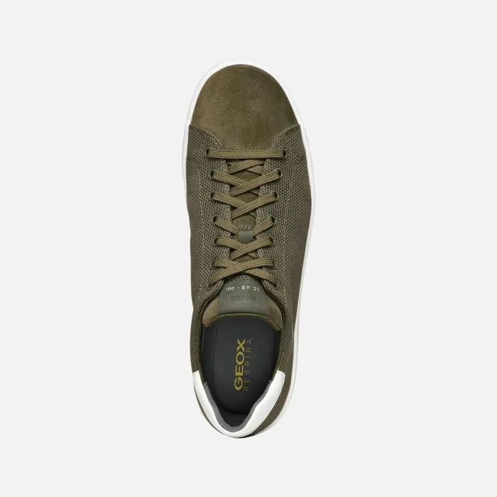 Man Geox Sneakers SPHERICA ECUB1 MAN Military Low Top Sneakers Military