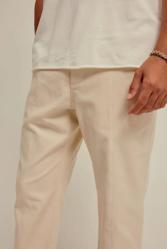 Man Venroy Pants Tailored Cotton Trouser