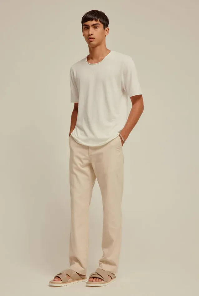 Man Venroy Pants Tailored Cotton Trouser