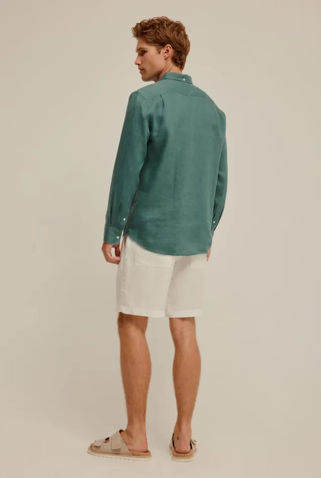 Man Venroy Shirts Linen Shirt