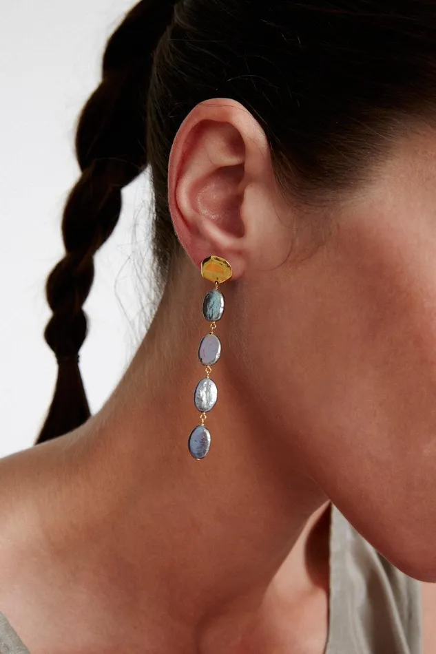 Maritza Drop Earrings Peacock Pearl Women Chan Luu Earrings