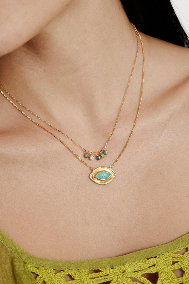 Mariya Evil Eye Necklace Turquoise Women Chan Luu Necklaces