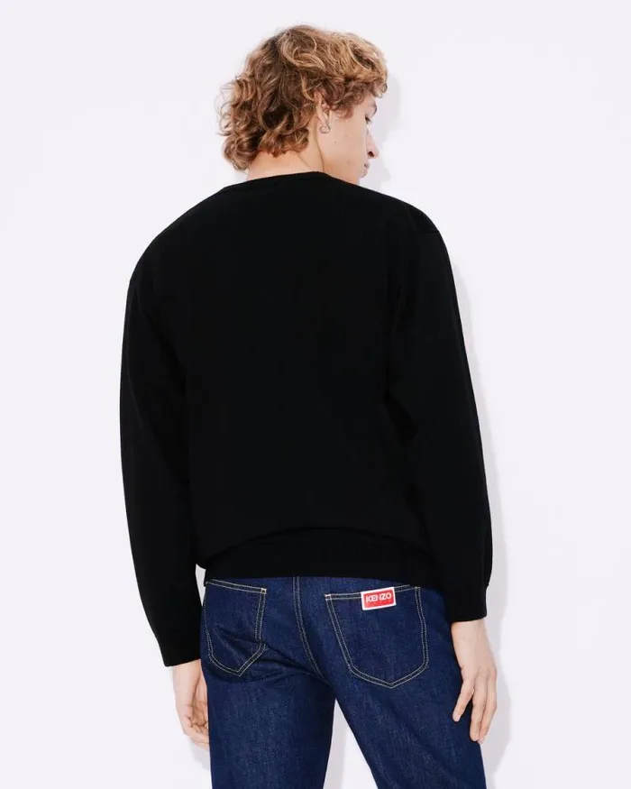 Men 039Boke Flower039 Embroidered Jumper Black Kenzo Sweaters And Cardigans