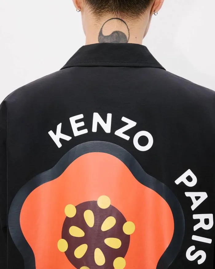 Men 039KENZO Pop039 Light Coach Jacket Black Kenzo Jackets And Coats