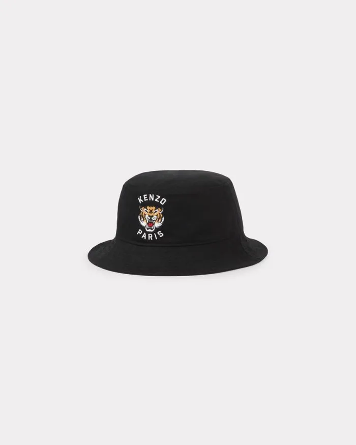 Men 039KENZO Varsity039 Embroidered Cotton Hat Black Kenzo Swimwear And Beachwear