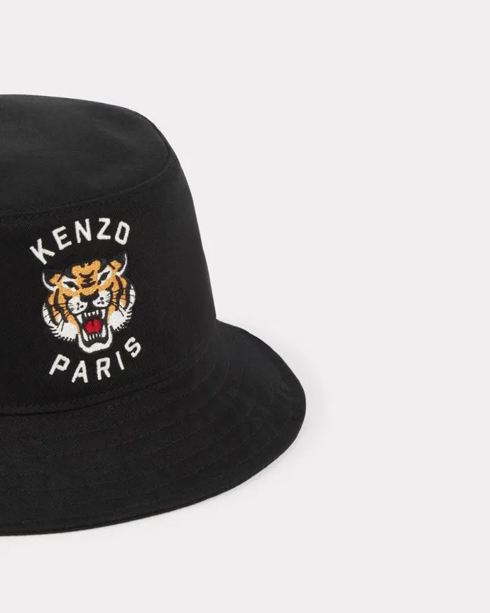 Men 039KENZO Varsity039 Embroidered Cotton Hat Black Kenzo Swimwear And Beachwear