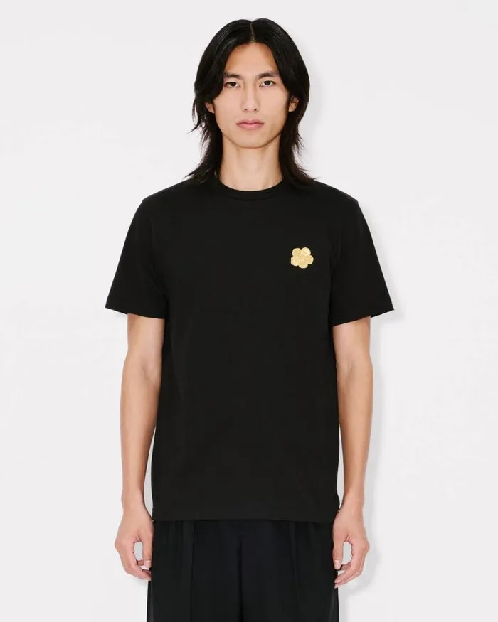 Men 039Lunar New Year039 Embroidered Slim Tshirt In Cotton Black Kenzo Tshirts And Polos