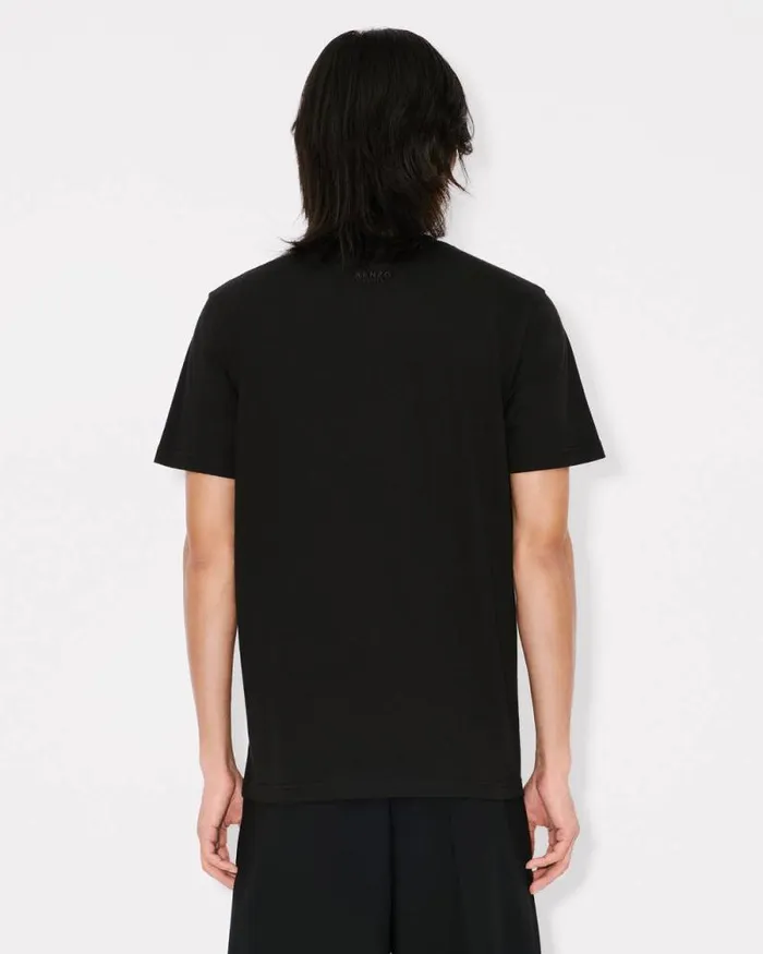 Men 039Lunar New Year039 Embroidered Slim Tshirt In Cotton Black Kenzo Tshirts And Polos