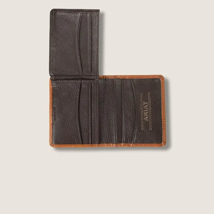 Men Bags and Wallets Ariat Weaved Bifold Wallet Brown Men Bags and Wallets Ariat Weaved Bifold Wallet Brown