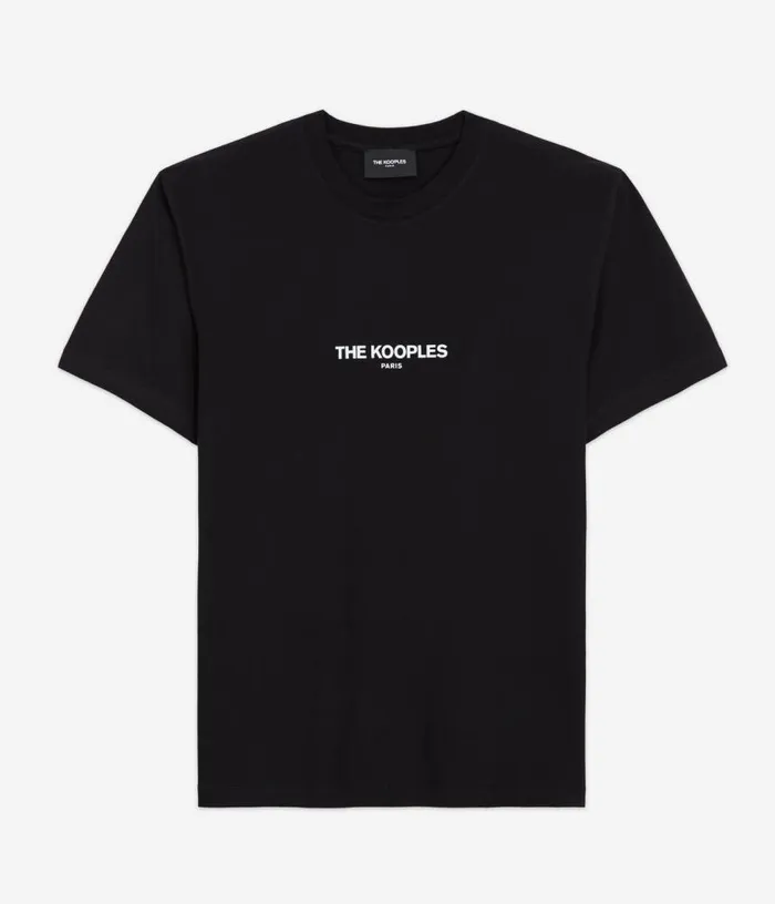 Men Black Logo Tshirt THE KOOPLES Tshirts