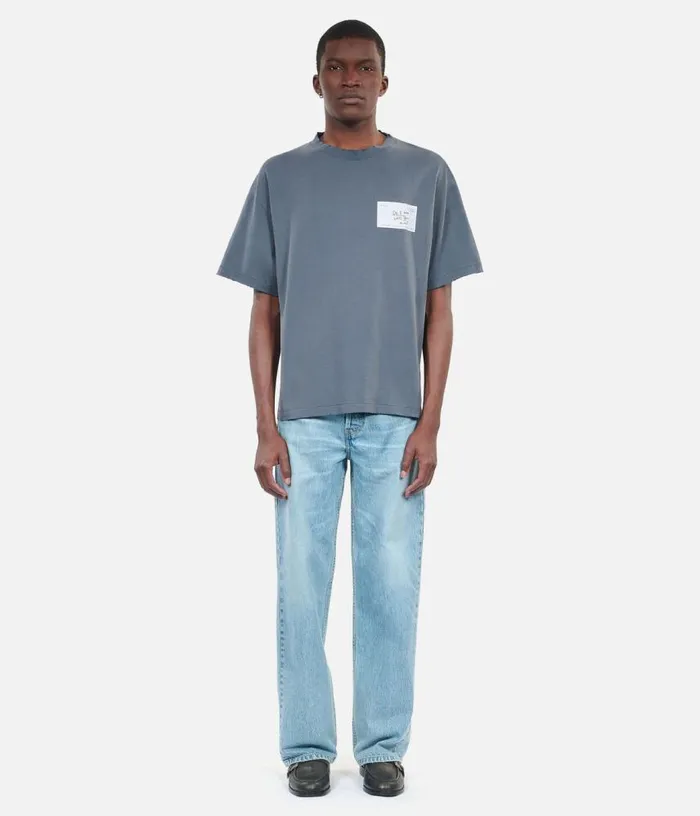 Men Blue Business Card Serigraphy Tshirt THE KOOPLES Tshirts