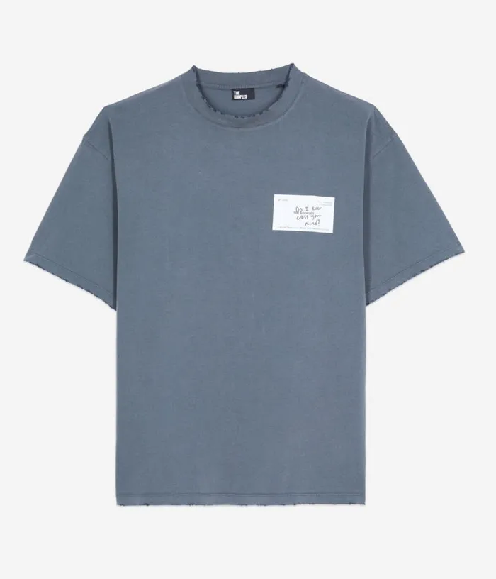 Men Blue Business Card Serigraphy Tshirt THE KOOPLES Tshirts