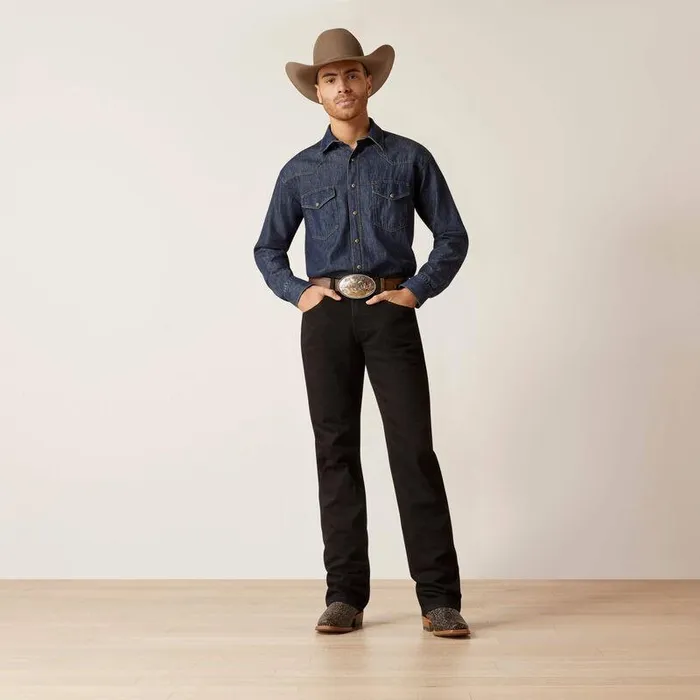 Men Button Down Shirts Ariat Classic Denim Shirt Broadway