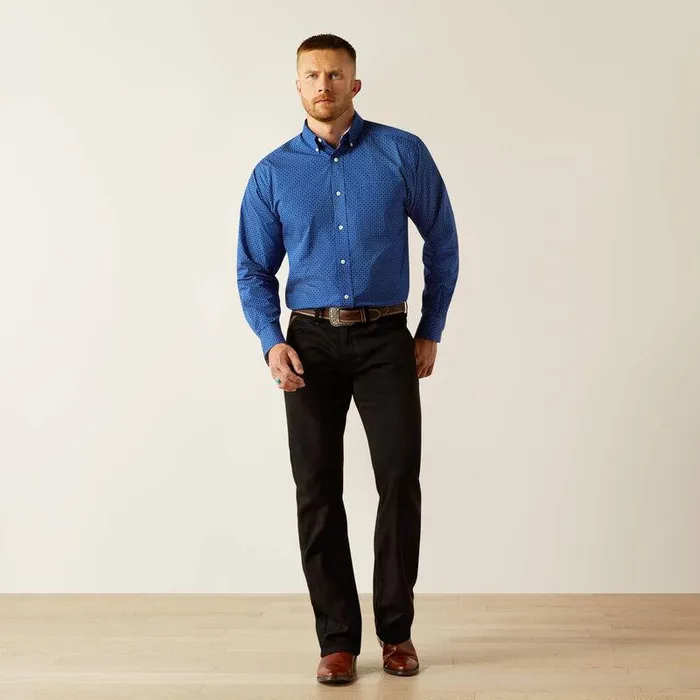 Men Button Down Shirts Ariat Wrinkle Free Bodie Classic Fit Shirt Navy Men Button Down Shirts Ariat Wrinkle Free Bodie Classic Fit Shirt Navy