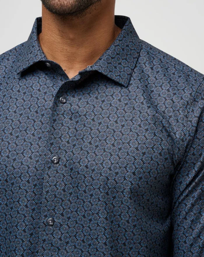 Men ButtonUps TravisMathew COUNTRY MILE LONG SLEEVE BUTTONUP Black