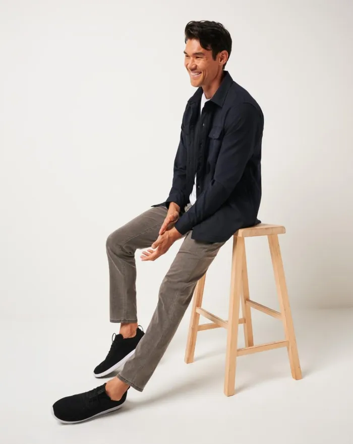 Men ButtonUps TravisMathew LIFESTYLE SHIFT SHIRT JACKET Navy Men ButtonUps TravisMathew LIFESTYLE SHIFT SHIRT JACKET Navy