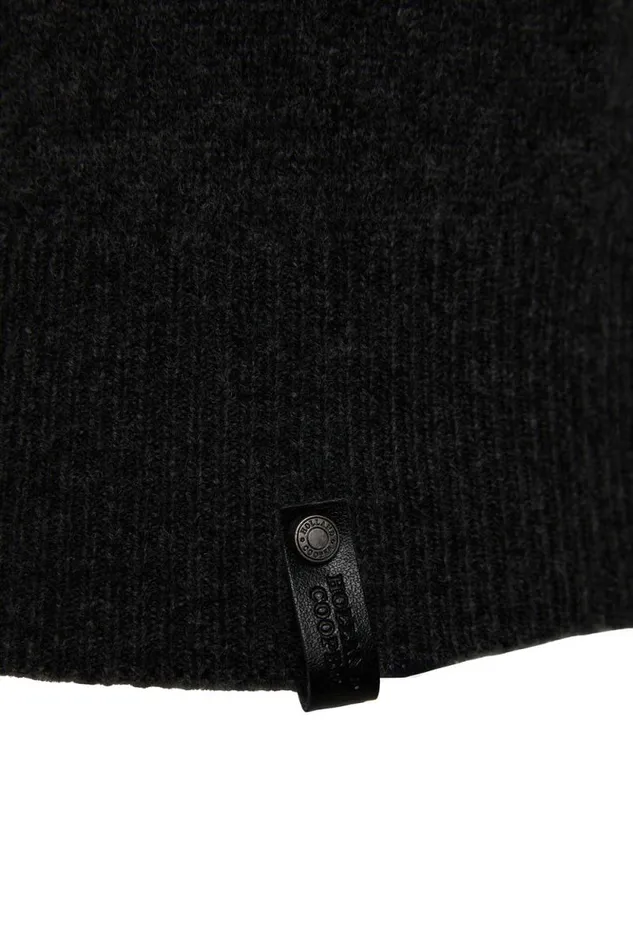 Men Byron Roll Neck Knit Black Holland Cooper Knitwear