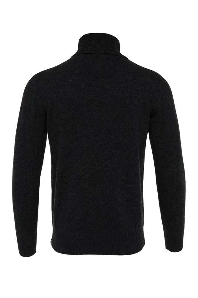 Men Byron Roll Neck Knit Black Holland Cooper Knitwear
