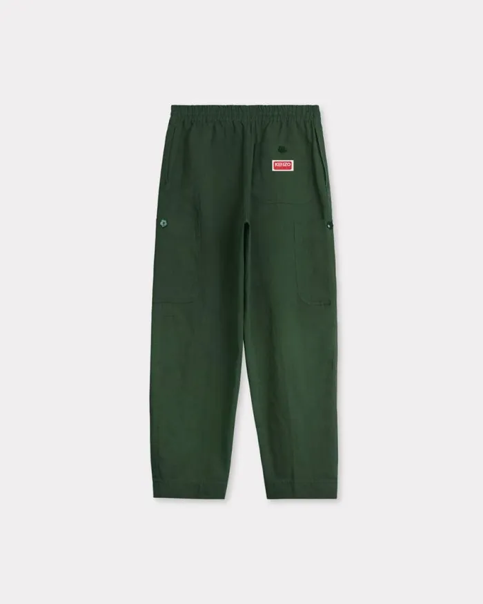 Men Cargo Jog Pants Dark Khaki Kenzo Pants And Shorts