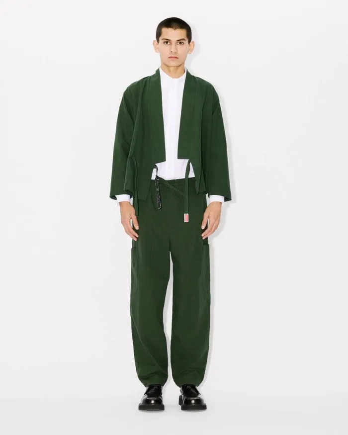 Men Cargo Jog Pants Dark Khaki Kenzo Pants And Shorts