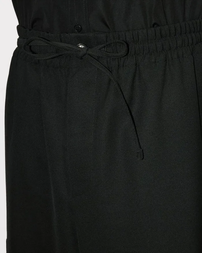 Men Cargo Jog Pants In Virgin Wool Black Kenzo Pants And Shorts