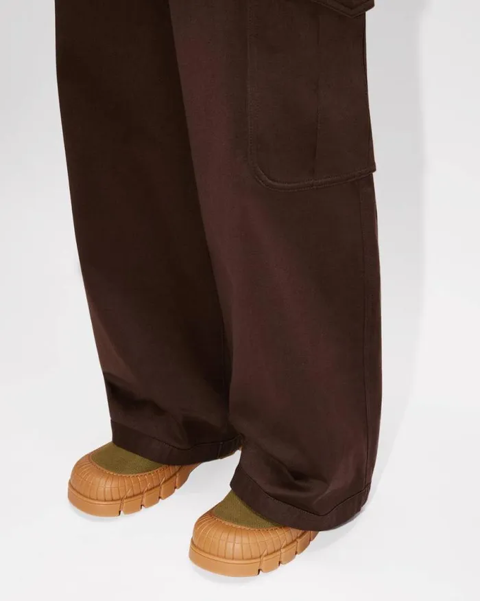 Men Cargo Pant In Cotton Dark Brown Kenzo Pants And Shorts
