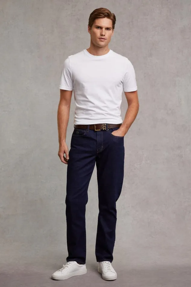 Men Classic Straight Jean Dark Indigo Holland Cooper Jeans